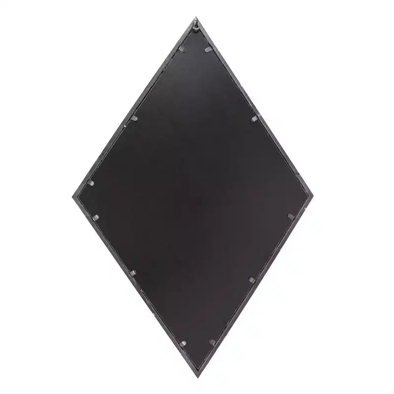 Specchio da parete a forma di diamante Howard Elliott 35.5"x23.5" con cornice in metallo a riquadri: Arredamento moderno, nessun assemblaggio richiesto