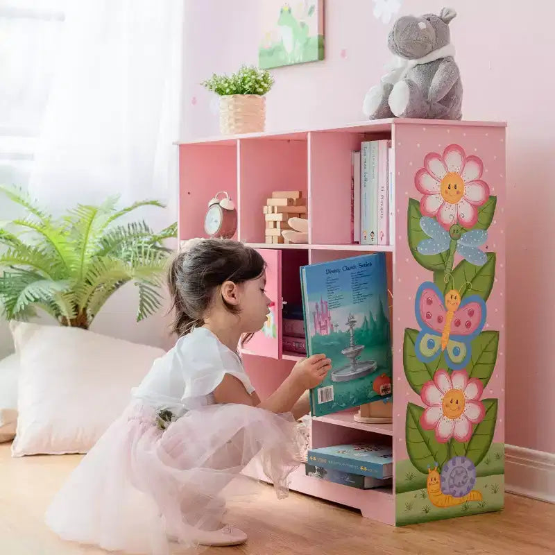 Magic Garden Scaffale per bambini a cubo regolabile rosa - Fantasy Fields by Teamson Kids