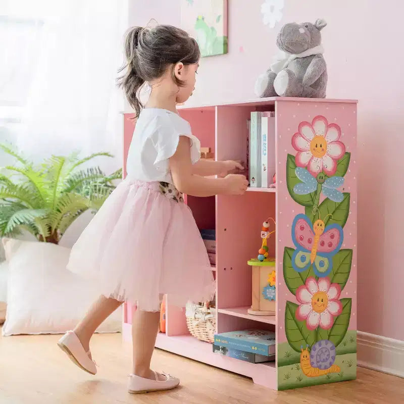 Magic Garden Scaffale per bambini a cubo regolabile rosa - Fantasy Fields by Teamson Kids