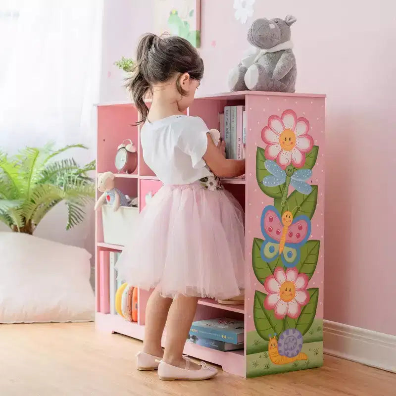 Magic Garden Scaffale per bambini a cubo regolabile rosa - Fantasy Fields by Teamson Kids