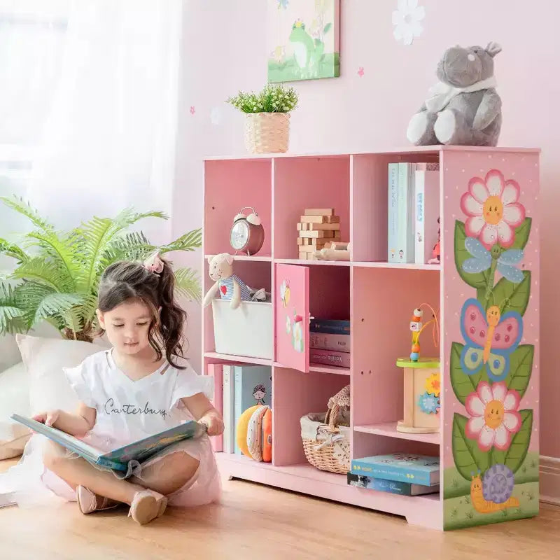 Magic Garden Scaffale per bambini a cubo regolabile rosa - Fantasy Fields by Teamson Kids
