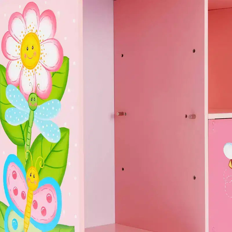 Magic Garden Scaffale per bambini a cubo regolabile rosa - Fantasy Fields by Teamson Kids