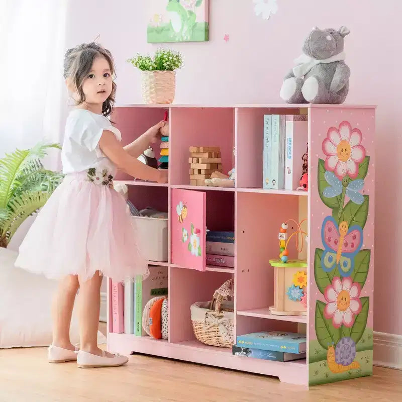 Magic Garden Scaffale per bambini a cubo regolabile rosa - Fantasy Fields by Teamson Kids