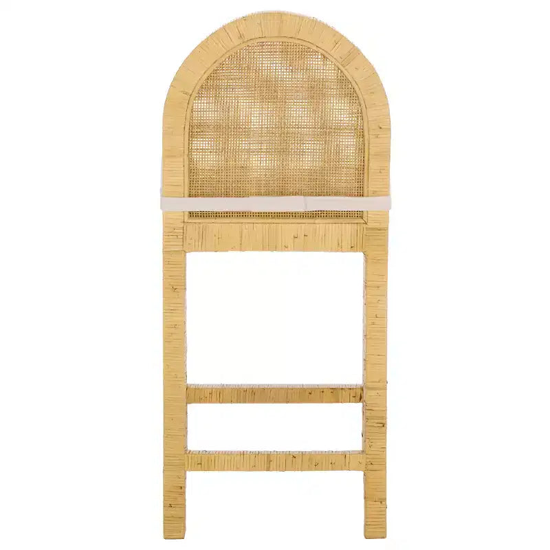 Sgabello Tojo Cane Roundback Countr - BST6507A - Naturale/Bianco - Safavieh