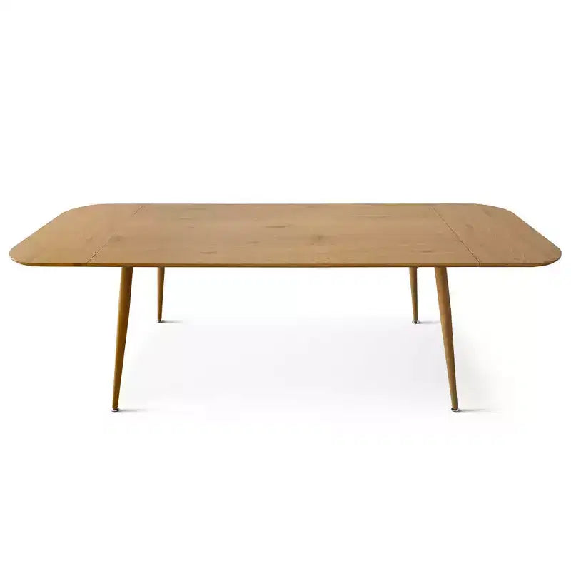 Set da tavolo da pranzo espandibile da 9 pezzi, tavolo allungabile effetto legno da 94,5" e 8 comode sedie con schienale curvo per cucina o sala da pranzo-Panipeachy
