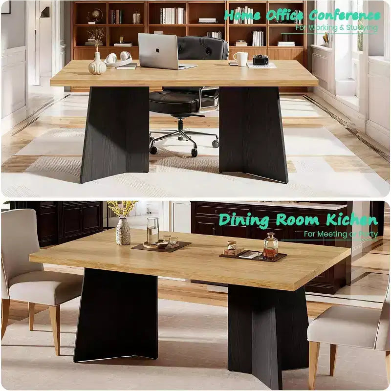 Tavolo da Pranzo per 6-8 Persone - Tavolo da Cucina Lungo Moderno da 160cm con Ampio Piano e Robuste Gambe a Basamento, Tavolo da Pranzo per Cucina