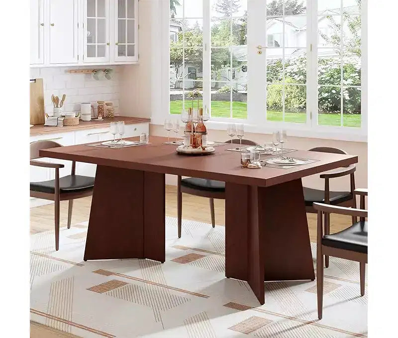 Tavolo da Pranzo per 6-8 Persone - Tavolo da Cucina Lungo Moderno da 160cm con Ampio Piano e Robuste Gambe a Basamento, Tavolo da Pranzo per Cucina