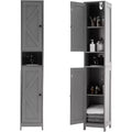Tall Narrow Bathroom Storage Cabinet, 66.9 Inch Freestanding Adjustable Shelf Organizer,Water Resistant Design for Kitchen, Hallway, Bathroom