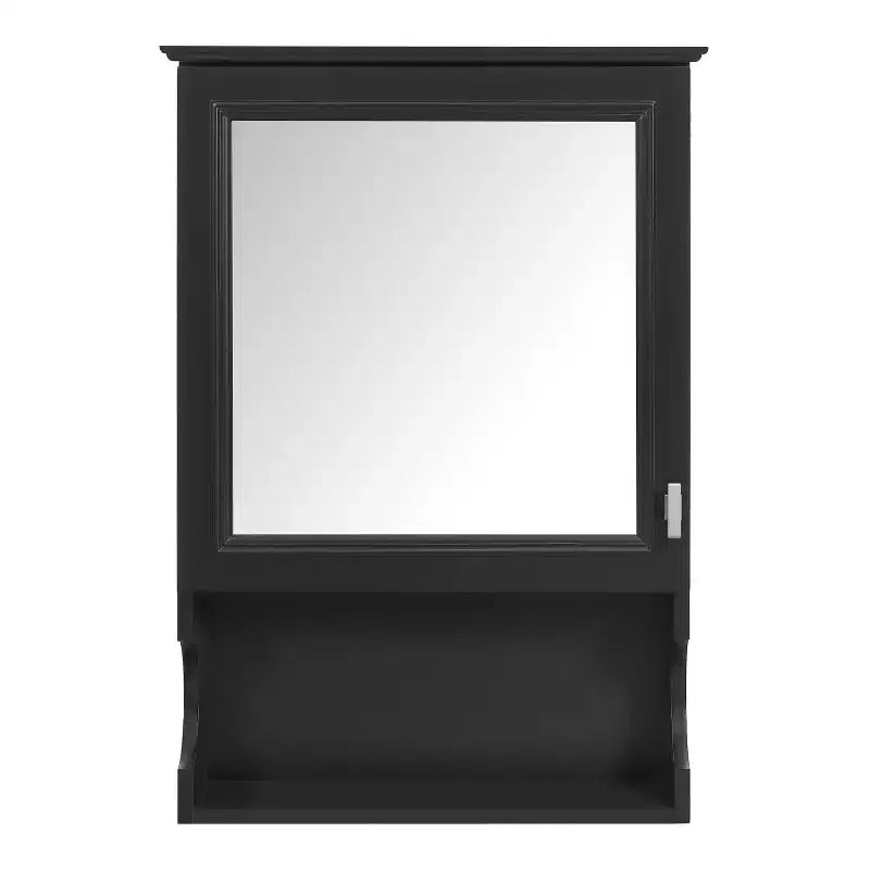 CASAINC Mobiletto da Bagno da Parete da 50 cm con Specchio e Anta Contenitore