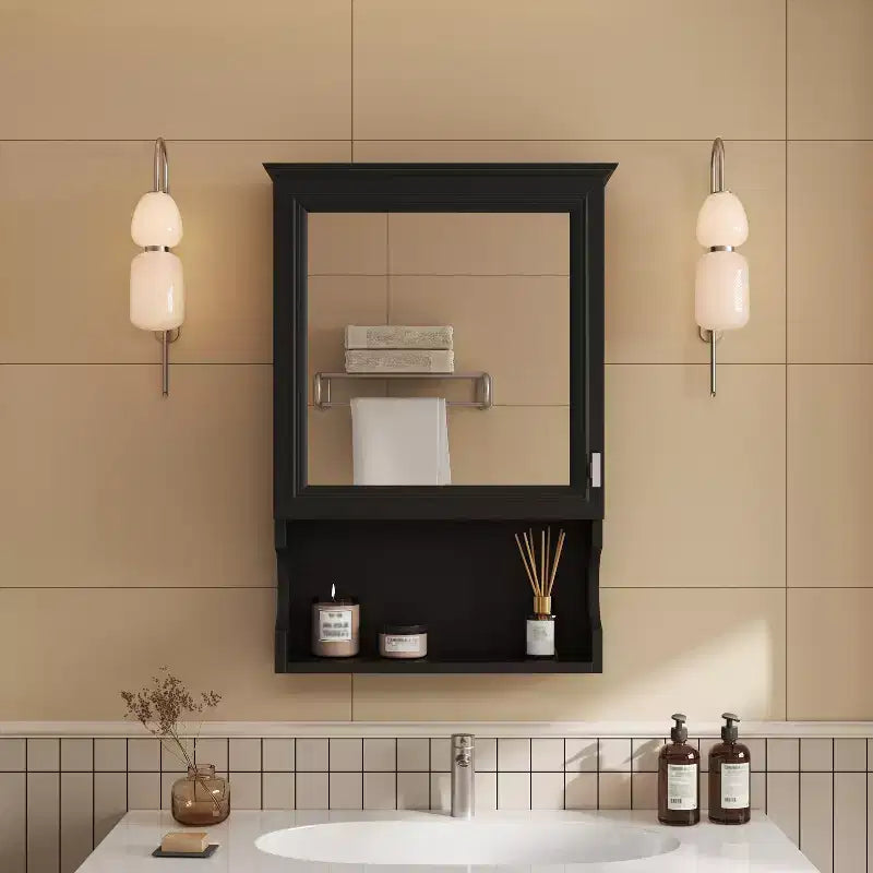 CASAINC 20'' Wall Mounted Bathroom Cabinet with Mirror & Storage Door