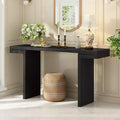 TUYOHW 60 Modern Geometric Console Table,Entryway Table with Adjustable Feet,Sofa Table for Hallway,Living Room,Bedroom,Entryway