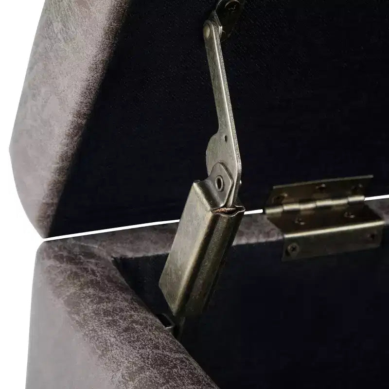 Okak Pouf Contenitore Rettangolare da 36" con Seduta Imbottita Larga, Panca da Fondo Letto con Struttura in Legno, Poggiapiedi Ottomano per Soggiorno