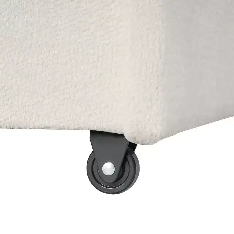95 Divano componibile moderno in tessuto con chaise longue contenitore e schienale a ribalta, divano letto convertibile per soggiorno o sala famiglia-Panipeachy