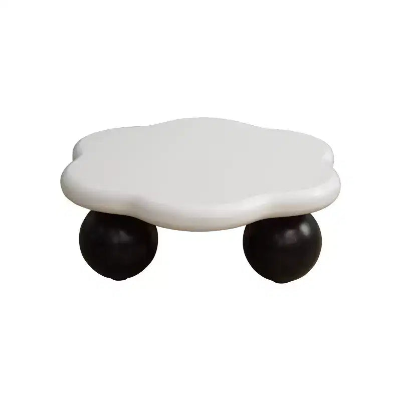 Tavolino da Caffè Moderno a Forma di Nuvola, Tavolino Minimalista con Gambe Sferiche, Tavolino Piccolo per Soggiorno o Appartamento-Panipeachy