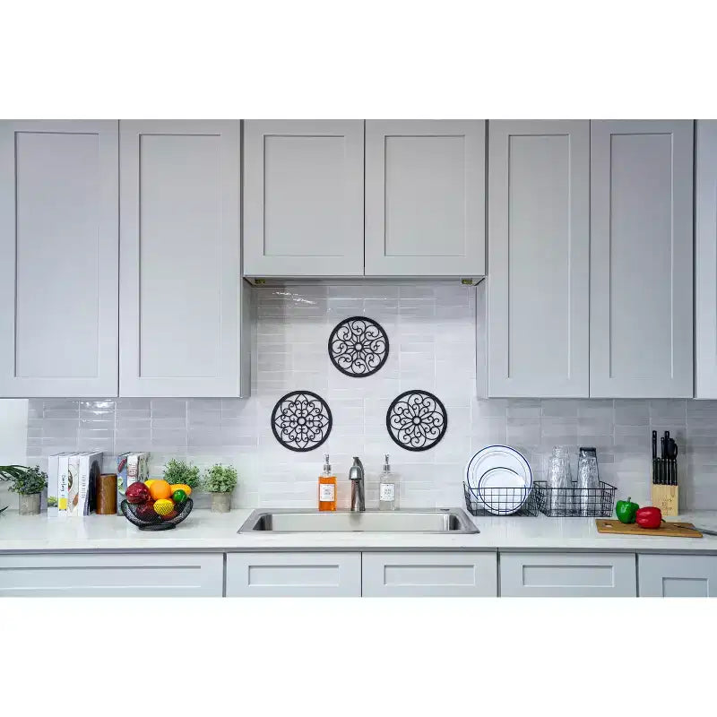CASAINC Mobiletto base per cucina Shaker 24 L x 18 A x 12 P, telaio in legno massello, vernice a base d'acqua a basso contenuto di VOC, chiusura ammortizzata, RTA, grigio tortora