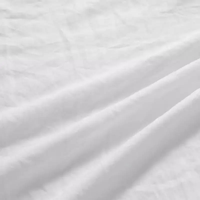 Completo copripiumino vintage con frange arruffate in morbida microfibra, biancheria da letto shabby chic stile rustico, 1 copripiumino e 2 federe – Misura (228 x 228 cm)