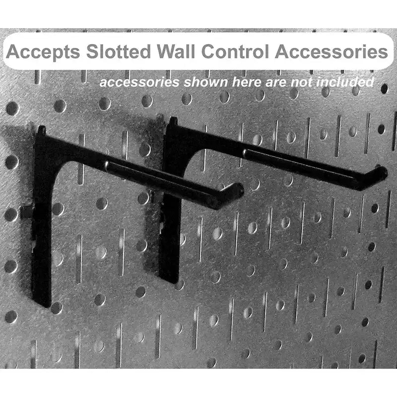 Wall Control 32 x 16 Bacheca portautensili modulare orizzontale in metallo standard per garage e tettoie con staffe di montaggio, viola (confezione da 3)