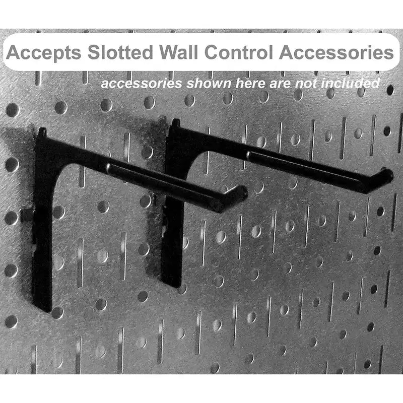 Wall Control 32 x 16 Bacheca portautensili modulare orizzontale in metallo standard per garage e tettoie con staffe di montaggio, viola (confezione da 3)