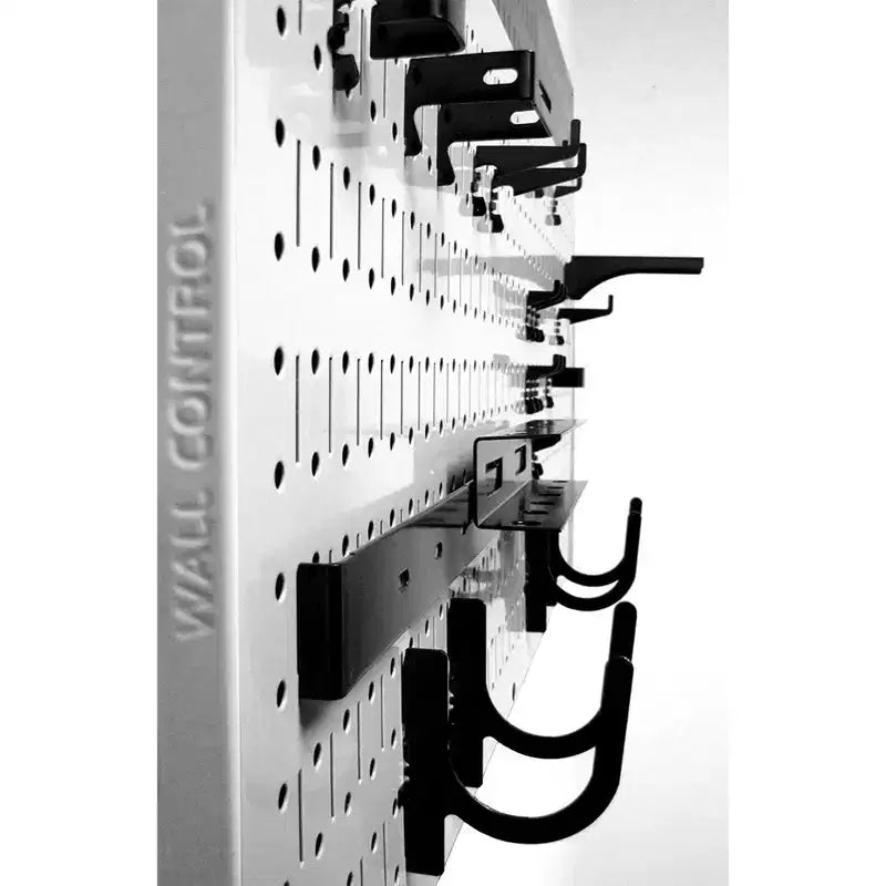 Wall Control 32 x 16 Bacheca portautensili modulare orizzontale in metallo standard per garage e tettoie con staffe di montaggio, viola (confezione da 3)