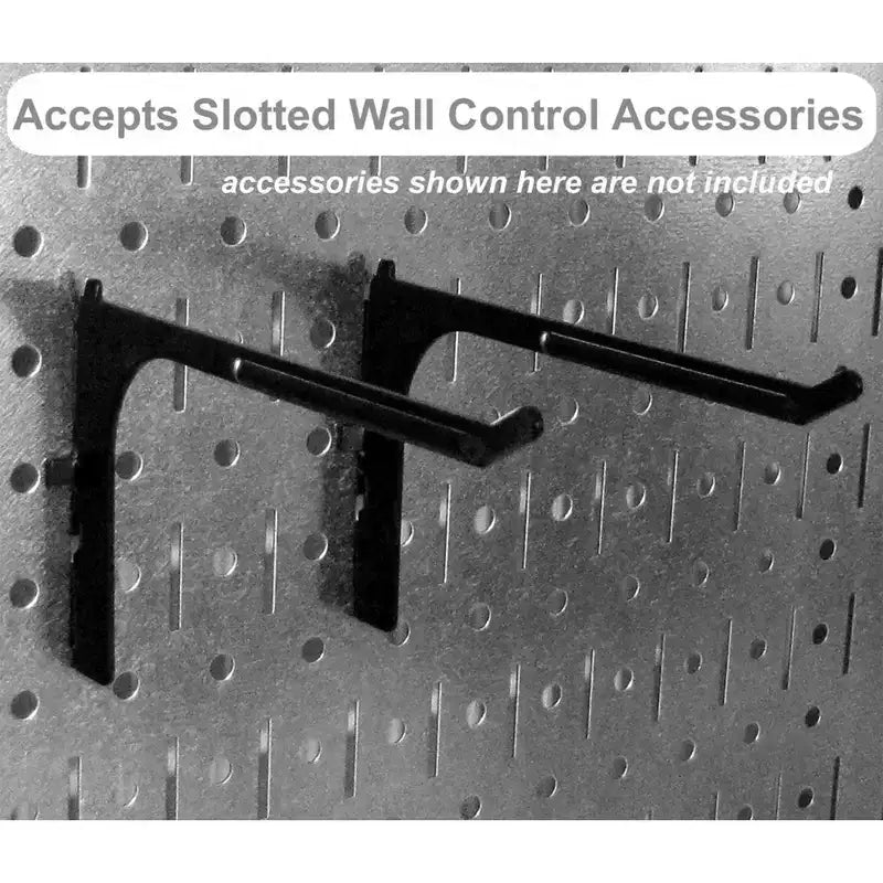 Wall Control 32 x 16 Bacheca portautensili modulare orizzontale in metallo standard per garage e tettoie con staffe di montaggio, viola (confezione da 3)