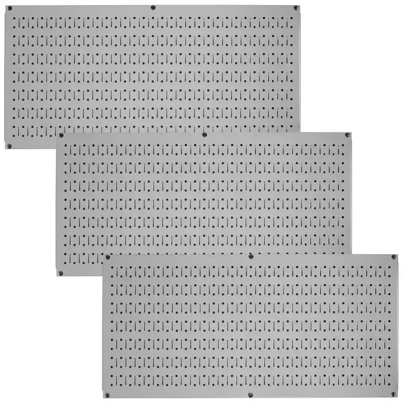Wall Control 32 x 16 Bacheca portautensili modulare orizzontale in metallo standard per garage e tettoie con staffe di montaggio, viola (confezione da 3)