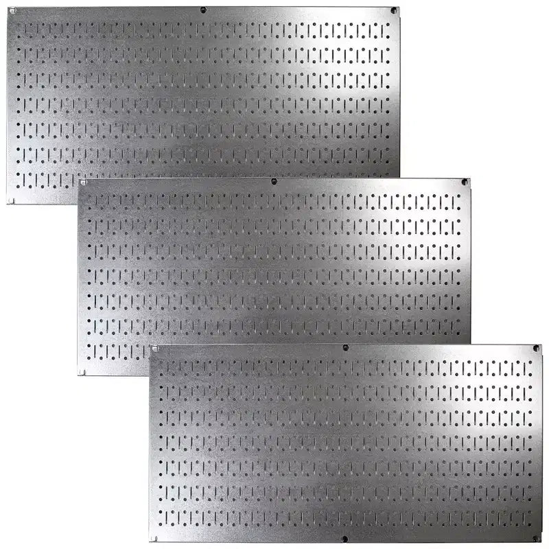Wall Control 32 x 16 Bacheca portautensili modulare orizzontale in metallo standard per garage e tettoie con staffe di montaggio, viola (confezione da 3)