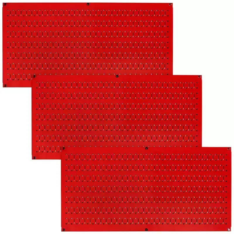 Wall Control 32 x 16 Bacheca portautensili modulare orizzontale in metallo standard per garage e tettoie con staffe di montaggio, viola (confezione da 3)