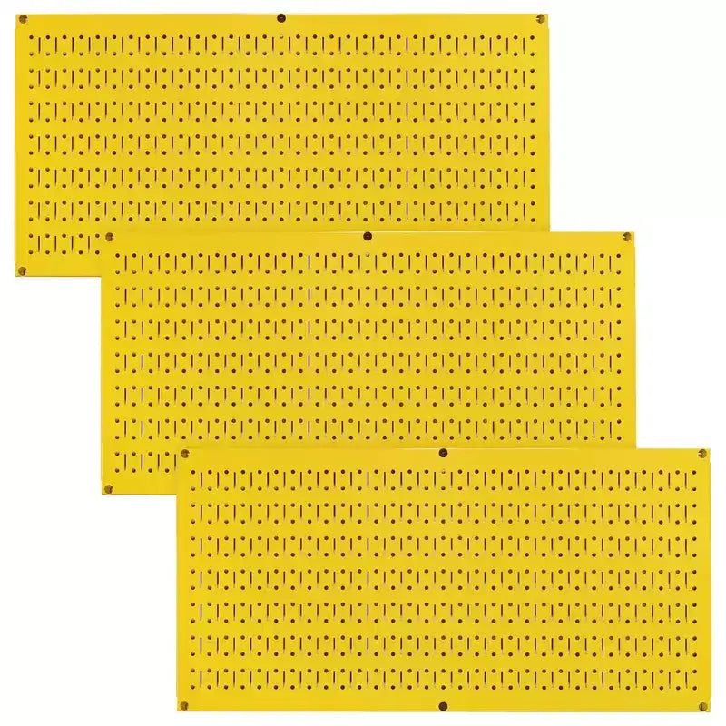 Wall Control 32 x 16 Bacheca portautensili modulare orizzontale in metallo standard per garage e tettoie con staffe di montaggio, viola (confezione da 3)