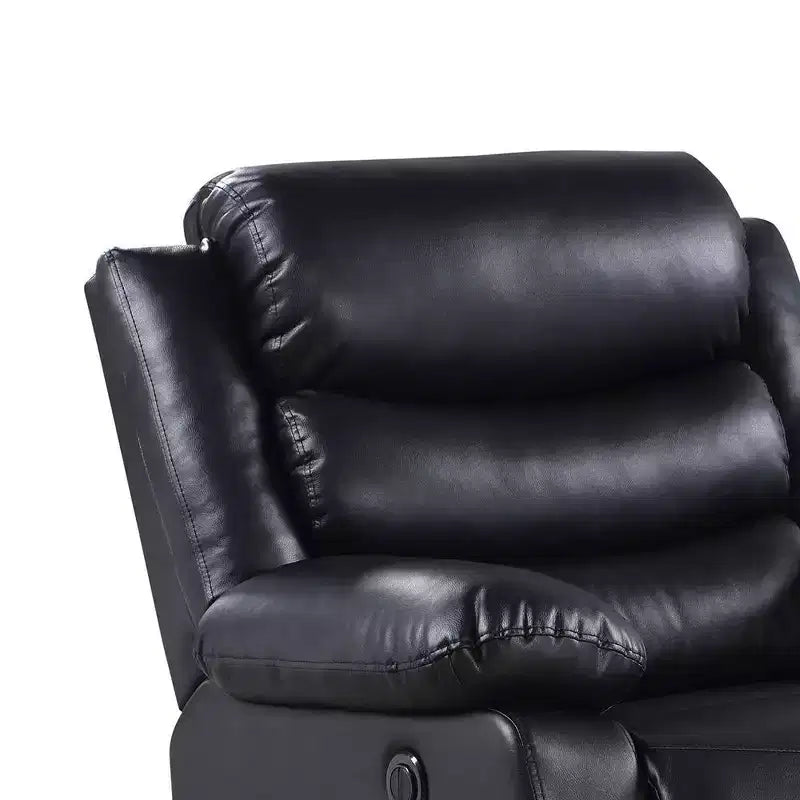 Divano reclinabile Eilbra in similpelle PU nero da 39" - Acme Furniture