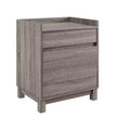 Modern Wood 1 File Drawer and 1 Small Drawer Lateral File Cabinet Gray - Linon