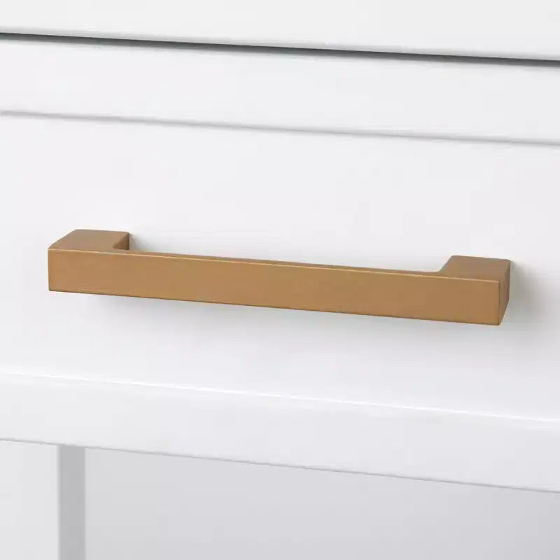 Tavolino laterale Buylateral Rena Bianco: Stile Moderno di Metà Secolo con Cassetto Contenitore e Ripiano Inferiore
