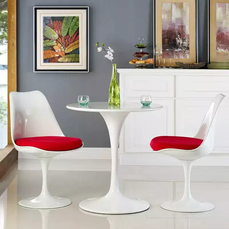 Tavolo da Pranzo Rotondo Lippa con Piano in Legno - Modway