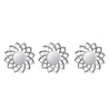 Northlight Set of 3 Matte Silver Arched Floral Mirrors Wall Decor 10