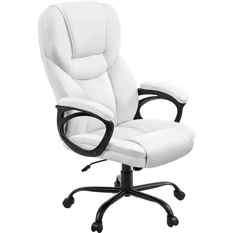 Sedia da ufficio direzionale Yaheetech in similpelle con schienale alto ergonomico
