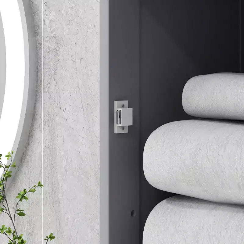 kleankin Armadietto da Bagno Alto, Mobiletto da Bagno Stretto con Anta in Acrilico, Cassetto e Ripiani