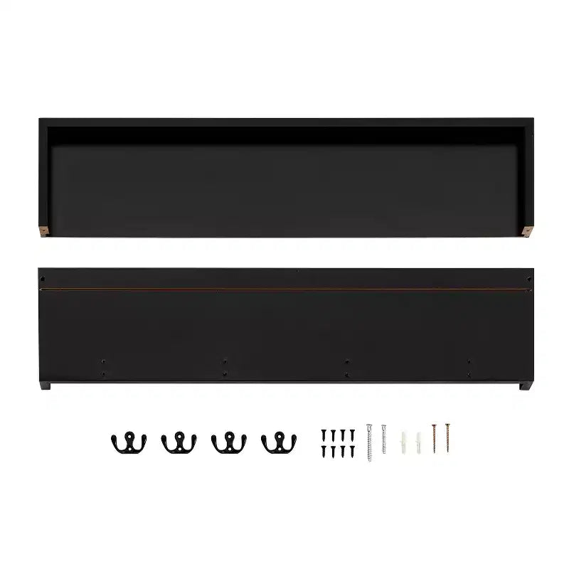 Appendiabiti da ingresso a parete 25,6 x 5,75 con mensola decorativa e ganci - Danya B.