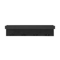 25.6 x 5.75 Wall Mounted Entryway Coat Rack with Decorative Ledge Shelf and Hooks - Danya B.