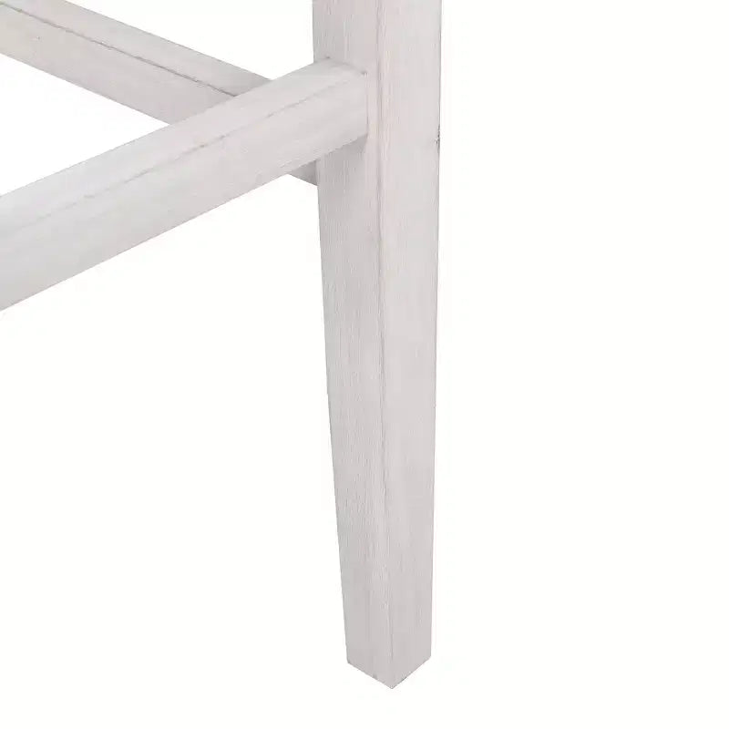 Sgabello da Bar Senza Schienale WestinTrends 29", con Seduta a Sella, Bianco Antico/Beige
