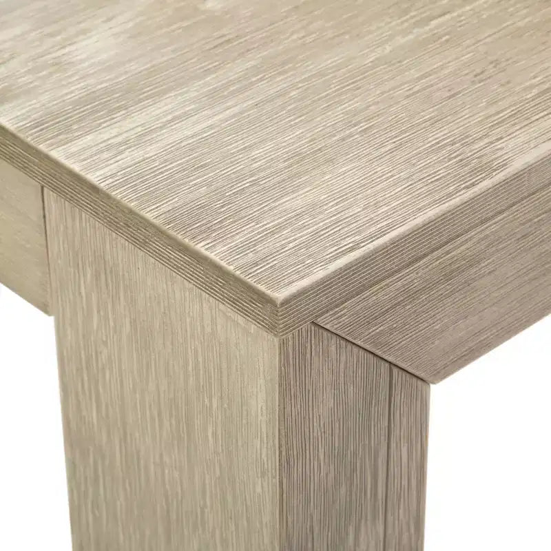 Set tavolo da pranzo moderno in legno massello Plank+Beam con 2 panche per 6 persone
