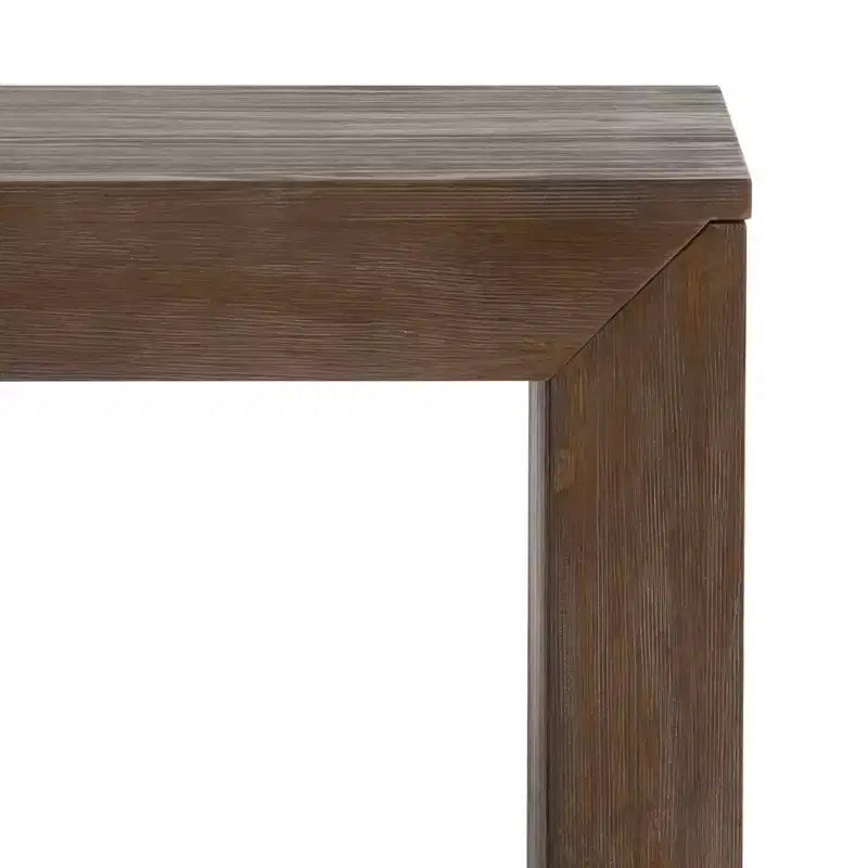 Set tavolo da pranzo moderno in legno massello Plank+Beam con 2 panche per 6 persone