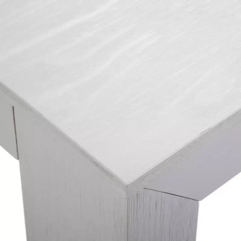 Set tavolo da pranzo moderno in legno massello Plank+Beam con 2 panche per 6 persone