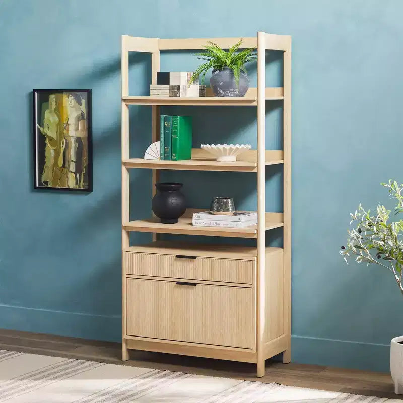 Libreria scanalata Saracina Home da 70"