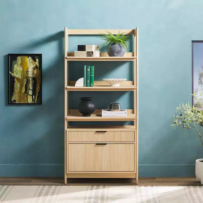 Libreria scanalata Saracina Home da 70"