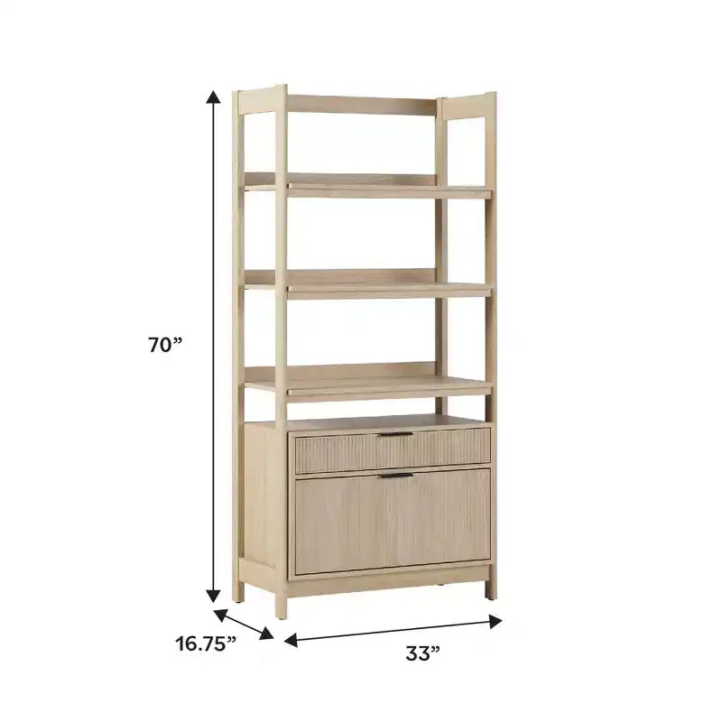 Libreria scanalata Saracina Home da 70"