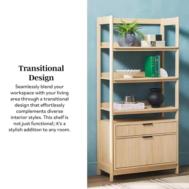 Libreria scanalata Saracina Home da 70"