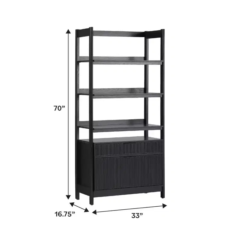 Libreria scanalata Saracina Home da 70"