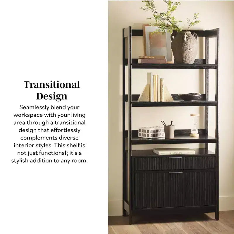 Libreria scanalata Saracina Home da 70"