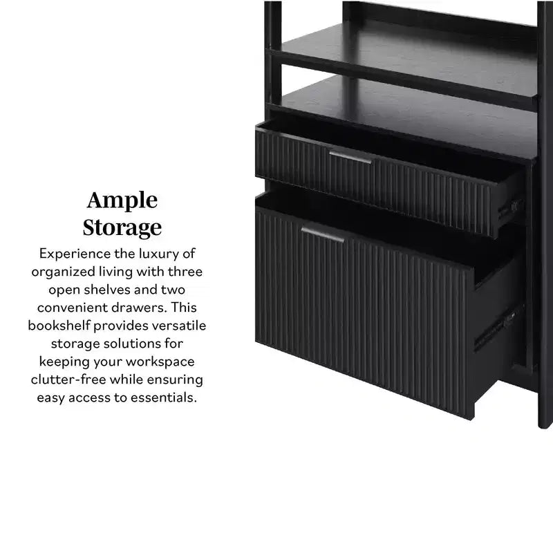 Libreria scanalata Saracina Home da 70"